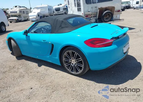 2016 Porsche Boxster Black Edition from USA, damaged, VIN WP0CA2A80GS120874